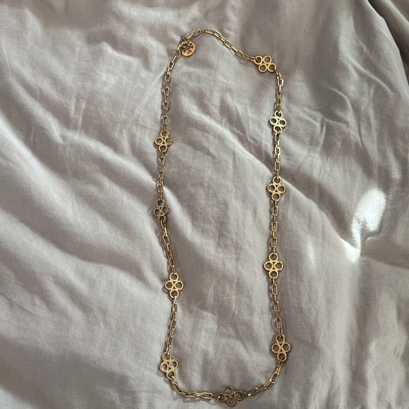 Tory Burch Jewelry - Tory Burch Gold Clover Necklace